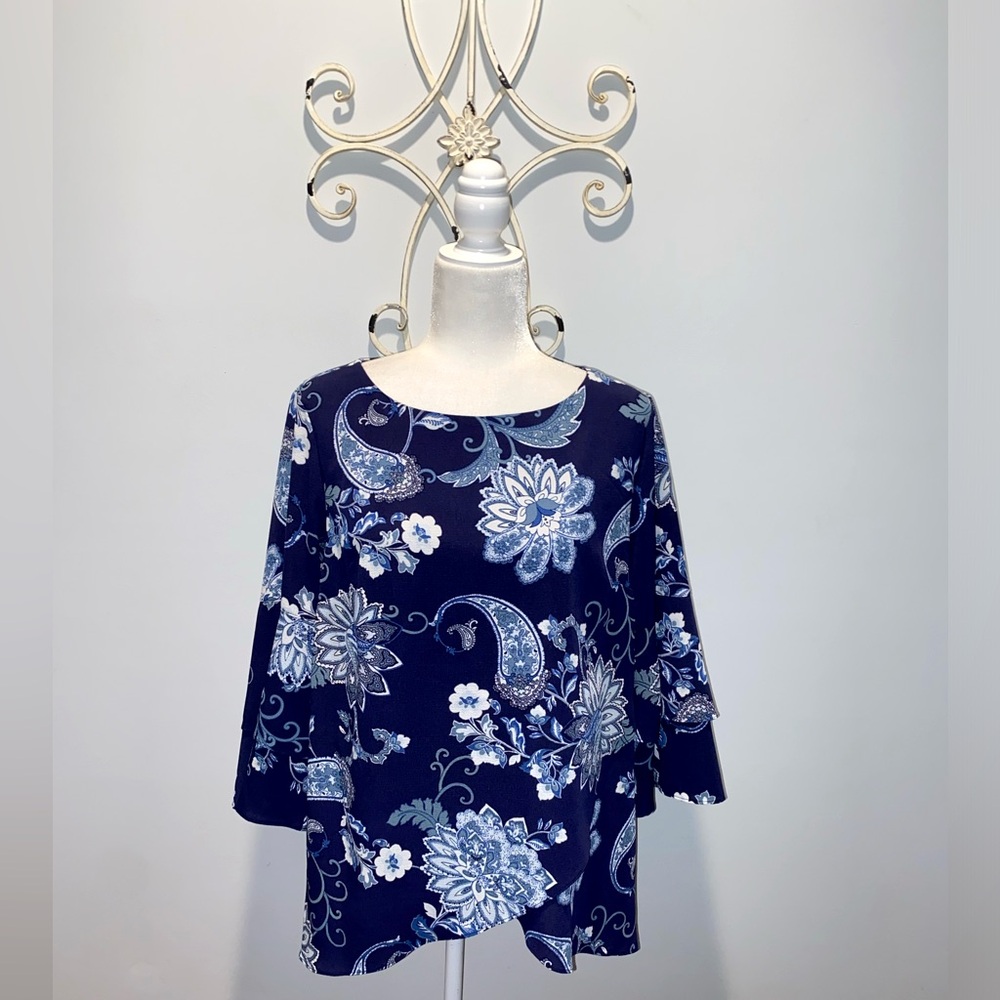 New Directions 3/4 Sleeve Top - Large